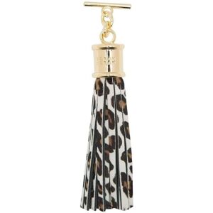 Sarah Haran Accessories Sarah Haran Leather Handbag Tassel- Animal Print- Gold/ Leopard Cream - Gold / Leopard Cream - Female