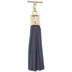 Sarah Haran Accessories Sarah Harah Leather Handbag Tassel - Gold / Navy Blue - Gold / Navy - Female