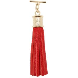 Sarah Haran Accessories Sarah Harah Leather Handbag Tassel - Gold / Pillarbox Red - Gold / Pillarbox Red - Female