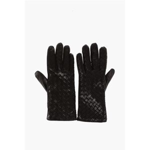 Bottega Veneta Braided Leather Gloves with Cashmere Lining size 6+ - Female