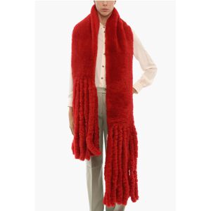 Bottega Veneta Fringed Shearling Scarf size Unica - Female