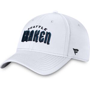 Men's Fanatics White Seattle Kraken Wordmark Flex Hat - Male - White