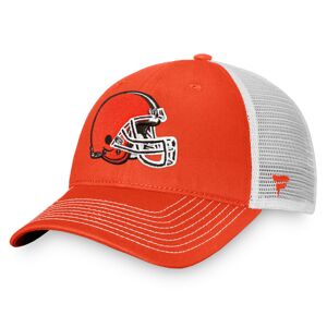 Men's Fanatics Branded Orange/White Cleveland Browns Fundamental Trucker Unstructured Adjustable Hat - Male - Orange