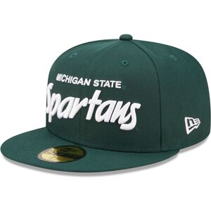 Men's New Era Green Michigan State Spartans Script Original 59FIFTY Fitted Hat - Male - Green