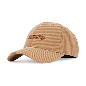 The Kooples Corduroy Logo Cap  - Brown/ Beige - Size: One Sizemale