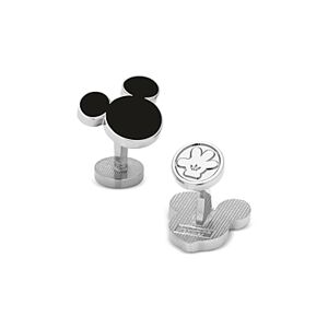 Cufflinks Inc Mickey Mouse Silhouette Cufflinks  - Black - Size: One Sizemale