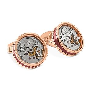 Tateossian Skeleton Movement Gear Cufflinks  - Rose Goldmale