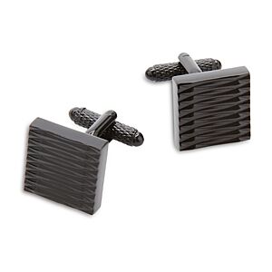 The Men's Store at Bloomingdale's Multi Lines Square Cufflinks - 100% Exclusive  - Black - Size: One Sizemale