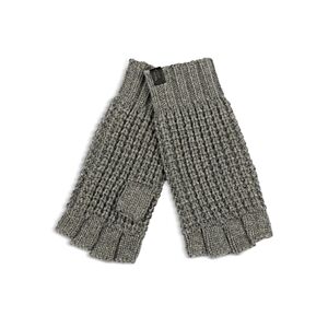 Allsaints Waffle Knit Fingerless Gloves  - Grey Marl - Size: One Sizemale