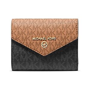 Michael Kors Jet Set Monogram Medium Trifold Wallet  - Brown Multi