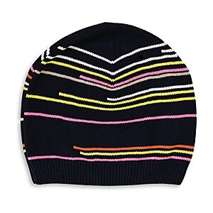 Kerri Rosenthal Broken Stripe Beanie  - Indigo