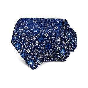 The Men's Store at Bloomingdale's Floral Woven Classic Tie 100% Exclusive  - Navy/blue - Size: One Sizemale