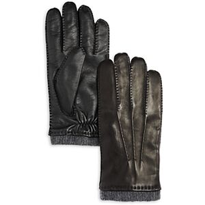 The Men's Store at Bloomingdale's Leather Gloves - 100% Exclusive  - Black - Size: Smallmale