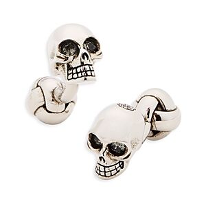 Alexander McQUEEN 3D Skull Cufflinks  - Silvermale