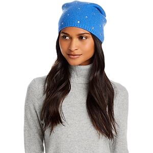 Carolyn Rowan Accessories Slouchy Cashmere & Crystal Beanie  - Cobalt