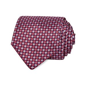 The Men's Store at Bloomingdale's Geometric Print Silk Classic Tie - 100% Exclusive  - Red - Size: One Sizemale