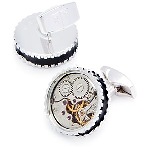 Tateossian Skeleton Gear Cufflinks  - Rhodiummale