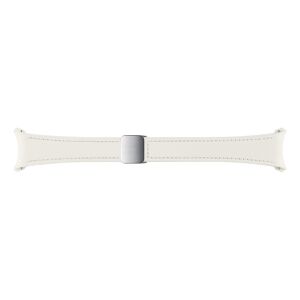 Samsung D-Buckle Hybrid Eco-Leather Band (Slim, S/M) for Galaxy Watch6 in Cream (ET-SHR93SUEGEU)