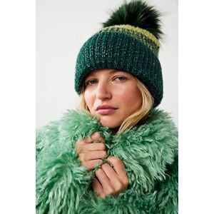 Cold Creek Pom Beanie at Free People in Sea Moss - female