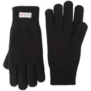 Mountain Warehouse Thinsulate Mens Knitted Gloves - Black - Black - Size: ONE