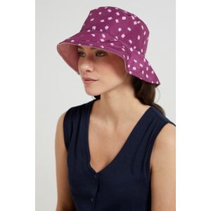 Mountain Warehouse Reversible Womens Printed Bucket Hat - Burgundy - Burgundy - Size: ONE