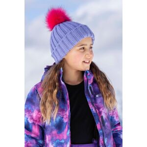 Mountain Warehouse Geneva Kids Contrast Beanie - Purple - Purple - Size: ONE