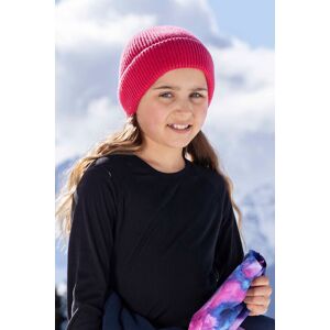 Mountain Warehouse Kids Rib Beanie - Pink - Pink - Size: ONE