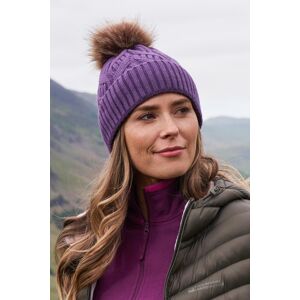 Mountain Warehouse Florence Womens Pom Beanie - Purple - Purple - Size: ONE