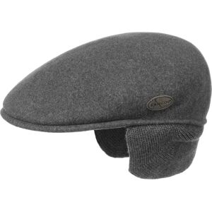 504 Flat Cap with Ear Flaps by Kangol - anthracite - Herren - Size: L (58-59 cm)