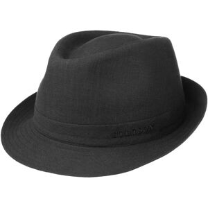 Geneva Linen Trilby by Stetson - black - Unisex - Size: 55 cm