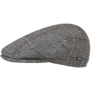 Flat Cap with Checked Pattern by Lipodo - anthracite - Unisex - Size: 53 cm