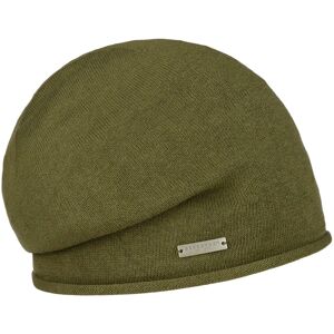 Rolled Edge Beanie by Seeberger - olive - Unisex - Size: One Size