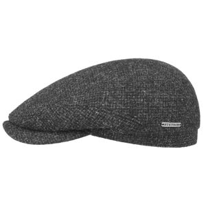 Belfast Tweed Flat Cap by Stetson - anthracite - Size: 56 cm