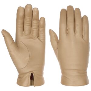 Classic Nappa Leather Women´s Gloves by Caridei - beige - Damen - Size: 7 1/2 HS