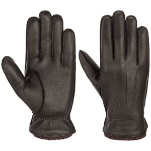 Deer Cashmere Leather Gloves by Stetson - dark brown - Size: 8 HS