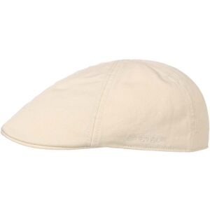 Texas Sun Protection Flat Cap by Stetson - oatmeal - Unisex - Size: M (56-57 cm)