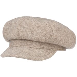 Hatshopping.co.uk Virgin Wool Newsboy Cap - beige - Damen - Size: One Size