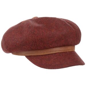 Hatshopping.co.uk Classic Virgin Wool Newsboy Cap - bordeaux - Damen - Size: L (58-59 cm)