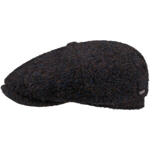 Hatteras Alpaca Wool Flat Cap by Stetson - brown-blue - Size: 56 cm