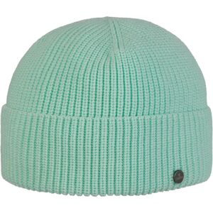 Organic Cotton GOTS Short Beanie Hat by Lierys - mint green - Female - Size: One Size