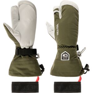 Heli Ski 3-Finger Gloves by Hestra - olive - Female - Size: 11 HS