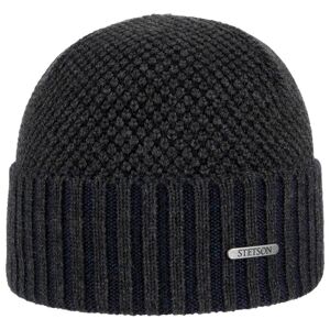 Tevida Merino Beanie With Cuff by Stetson - anthracite - Size: One Size