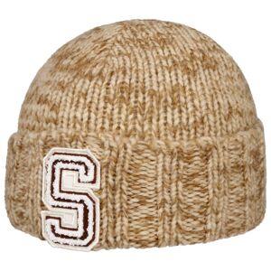 Sustainable Wool Beanie with Cuff by Stetson - beige - Female - Size: One Size