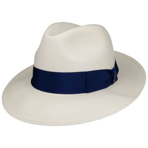 Extrafine Twotone Panama Hat by Borsalino - nature-blue - Female - Size: S (54-55 cm)