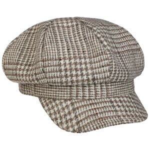 Glencheck Wool Newsboy Cap by Lierys - beige - Damen - Size: One Size