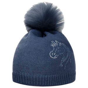 Horse Love Kids Pompom Hat by maximo - navy - Size: 49-51 cm