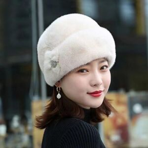 AB69XH Winter Hat Comfortable Faux Rabbit Fur for Outdoor