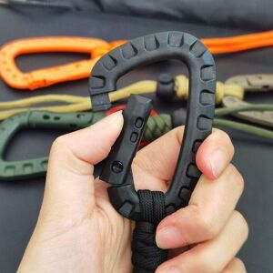 yuegui High Strength Military Braided Keychain 4 Colors Lanyard Buckle  Anti Falling Paracord