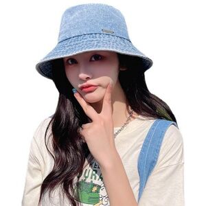 Cy Hat Cowboy Basin Hat Female Outdoor Sun Hat Fashion Retro Foldable Fisherman Hat Joker Old Washed Sun Hat