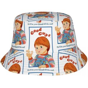 91141024MA7XA23D53 Good Guys Chucky Child's Play Bucket Hat for Women Unisex Beach Field Hat Foldable for Outdoor Sports Fishing Cap Ispoti Cap